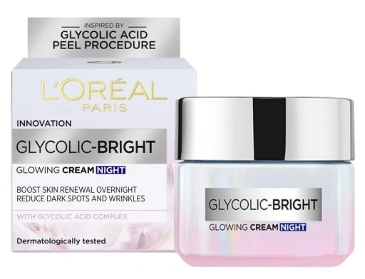 Loreal Glycolic-Bright Glowing Cream 50ml - Night